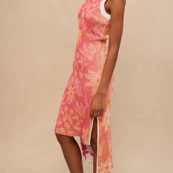 Maje Printed Reversible Dress Size 34 - Picture 5 of 9